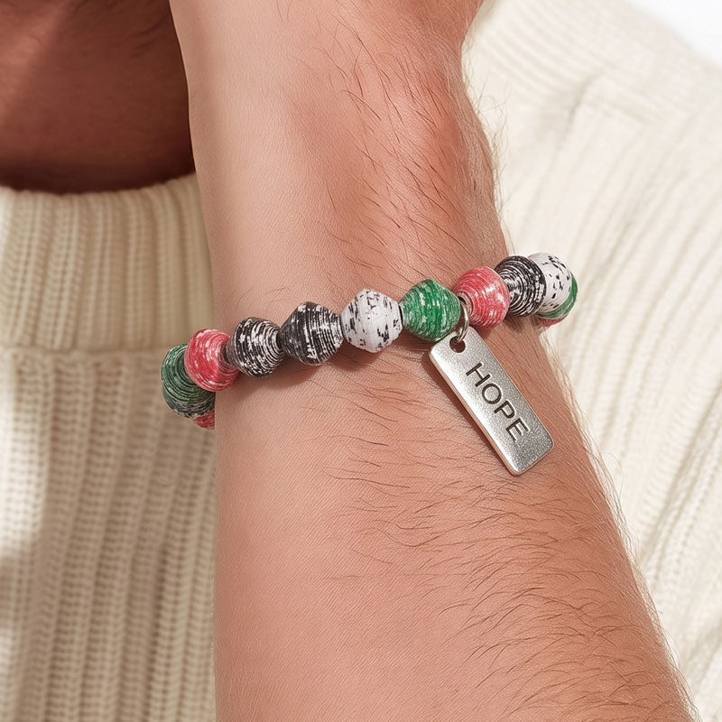 The Palestine Gospel Paper Bead Bracelet Set (Pack of 2) – By Torn Pages