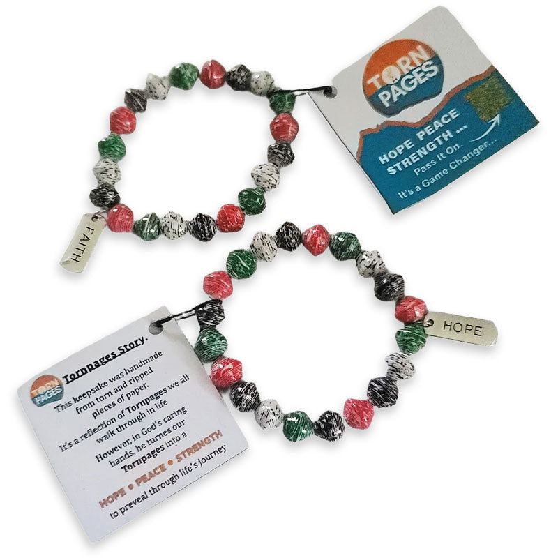 The Palestine Gospel Paper Bead Bracelet Set (Pack of 2) – By Torn Pages