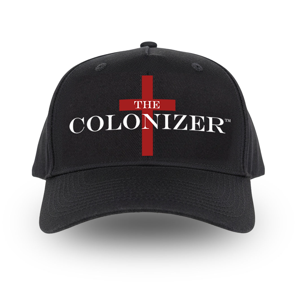 "The Colonizer" Black Promo Hat - Adjustable Velcro-back
