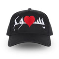 "Jesus' Love" Arabic Black Hat - Adjustable Velcro-back