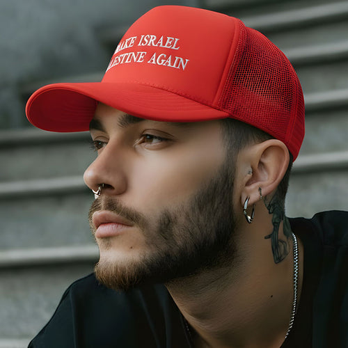 "MAKE ISRAEL PALESTINE AGAIN" Red Hat - Adjustable Snapback