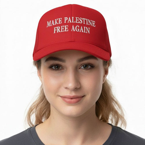 "MAKE PALESTINE FREE AGAIN" Red Hat - Adjustable Snapback
